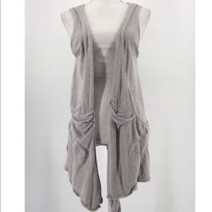 Sparrow Anthropologie Sweater Vest Asymmetric